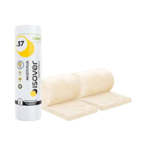 Isover Akusto Plus, 2 role de vată minerală 100x600x7500 mm, 9 m², 2.7 Rᴅ(m²•K/W)