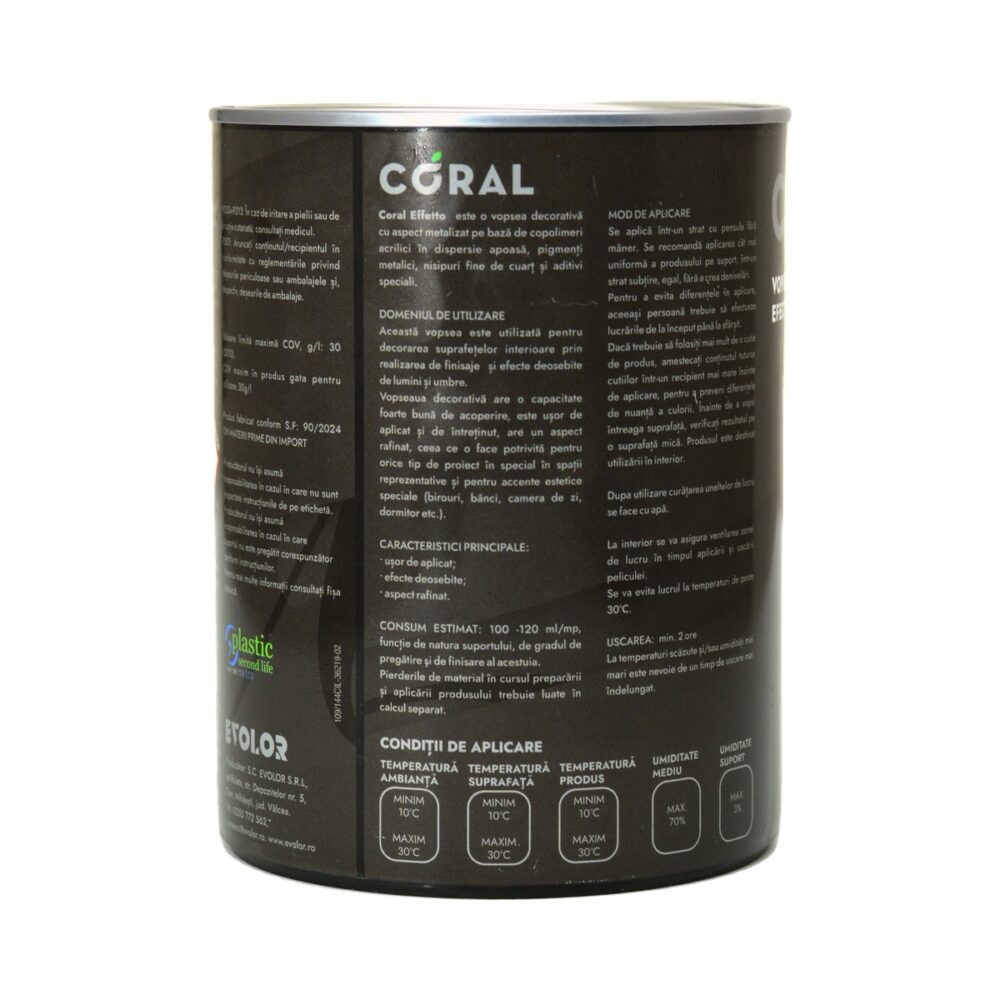 Vopsea decorativa Coral Effetto 1 L - 5