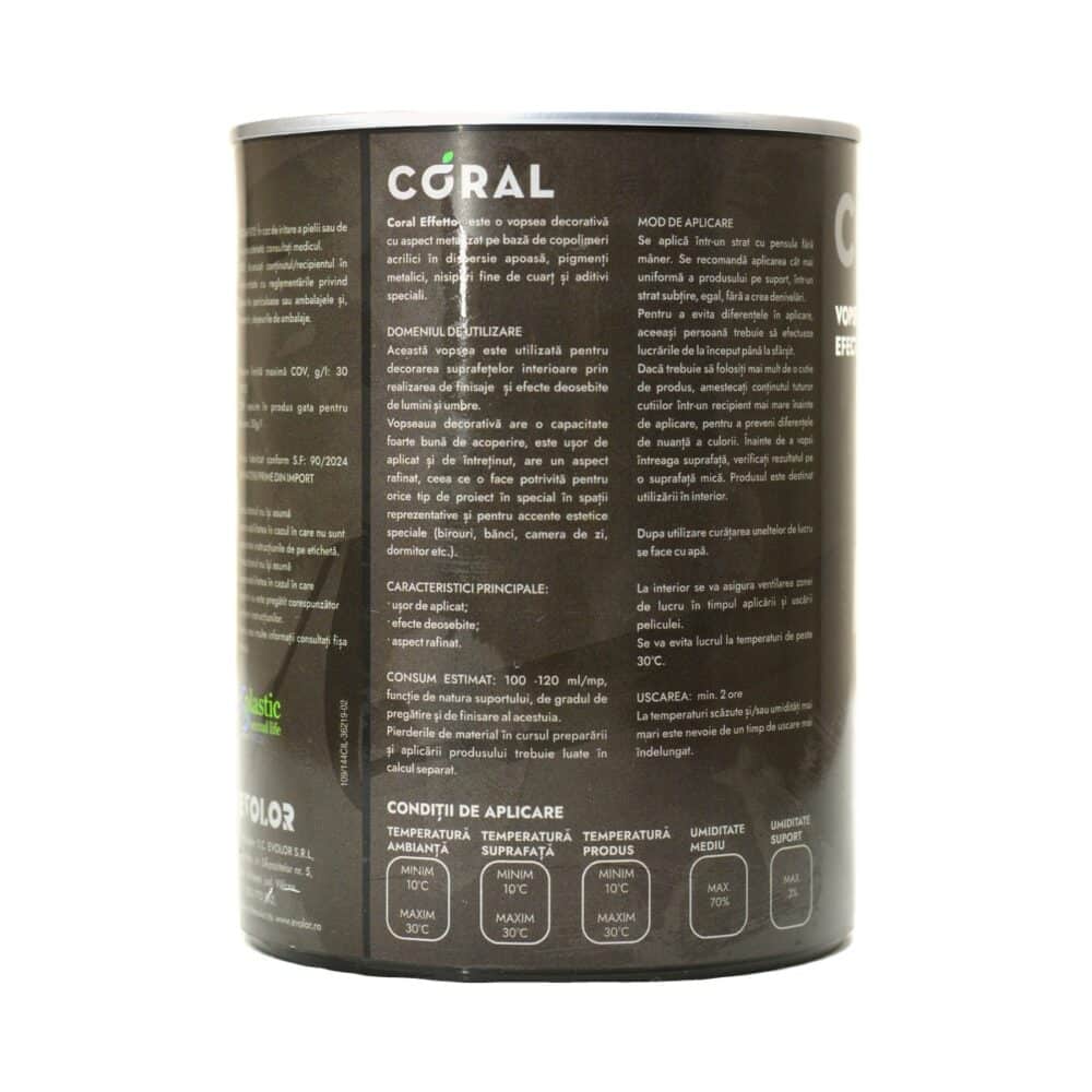 Vopsea decorativa Coral Effetto cu efect sidefat 1 L - 5