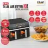Friteuză cu aer cald iHunt Bro Dual Air Fryer 10L — detaliu 3