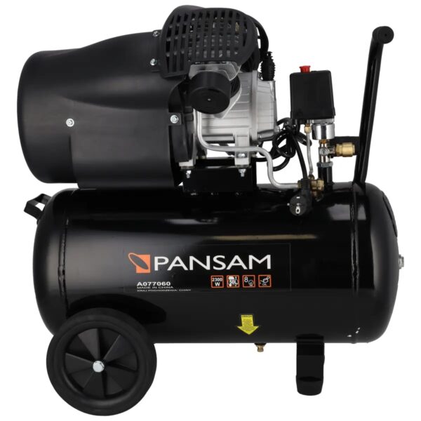 Compresor cu ulei 50 L PANSAM, 2300W, 8 bar, 400 l/min, 2 cilindri