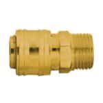 Cuplă rapidă mamă cu filet exterior 1/4" din alamă pentru aer