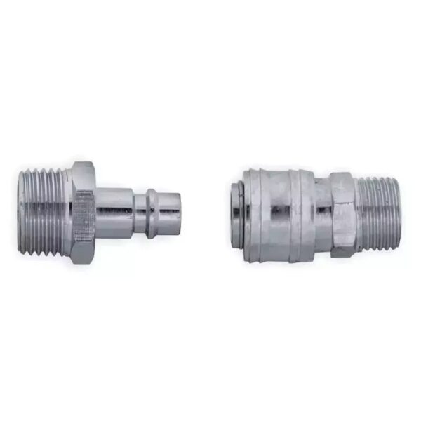 Set cuple rapide din alamă cu filet exterior 1/4" pentru aer