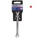 Cheie fixă CrV 8x9 mm satinată pentru strângeri rapide DEDRA