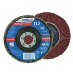 Disc lamelar abraziv 125 mm P120 pentru oțel și rugină DEDRA