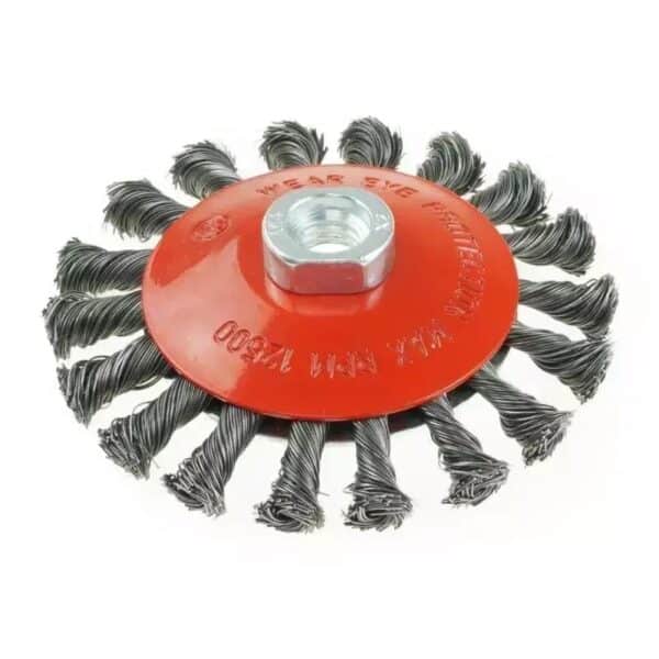 Perie conică de sârmă Dedra F40-125, 125mm, prindere M14