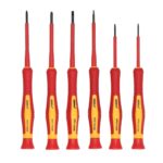 Set 6 șurubelnițe de precizie izolate VDE 1000V DEDRA