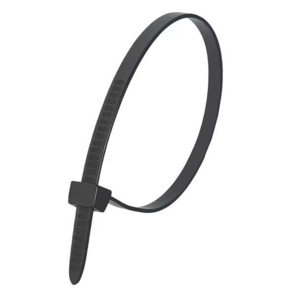 Coliere nylon negru 2,5 x 100 mm, 100 buc, rezistente UV