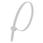 Coliere nylon alb 3,6 x 300 mm, 100 buc, rezistente UV