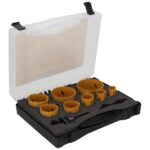 Set 12 carote bimetalice 20-73 mm pentru metal și lemn DEDRA