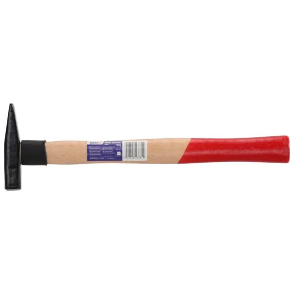 Ciocan mașinist 100 g cu mâner din lemn de fag pentru atelier