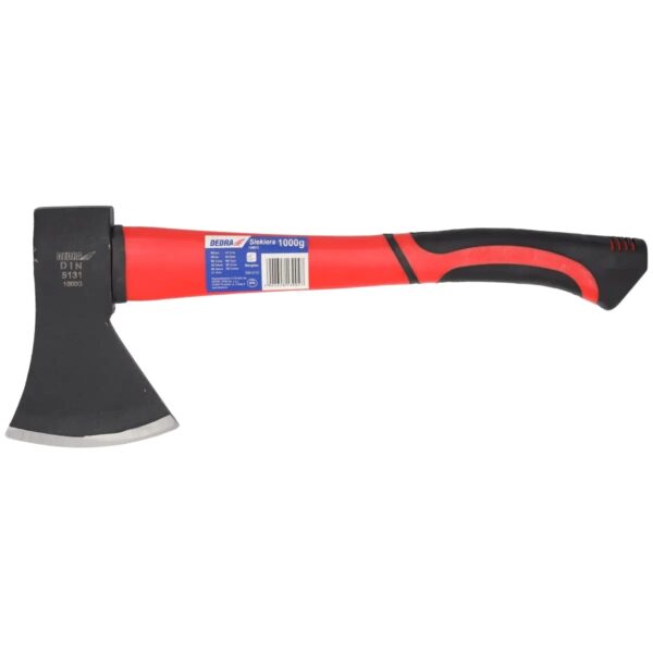 Topor 1000 g cu mâner din fibră de sticlă și oțel carbon forjat