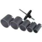 Set carote cu carbură 33-73 mm cu burghiu ghidare și HEX