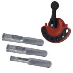 Set 3 burghie diamantate 6/8/10 mm cu ghidaj pentru ceramică