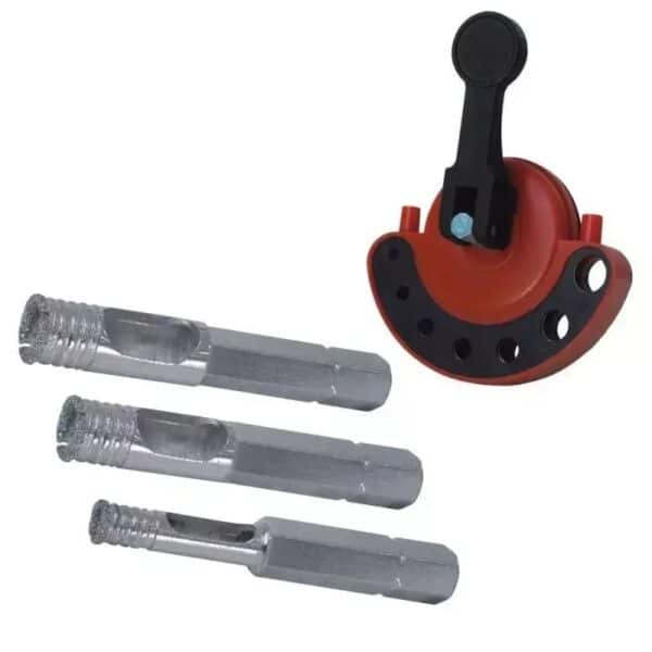 Set 3 burghie diamantate 6/8/10 mm cu ghidaj pentru ceramică