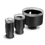 Set 3 carote diamantate M14 28-68 mm pentru lucru curat