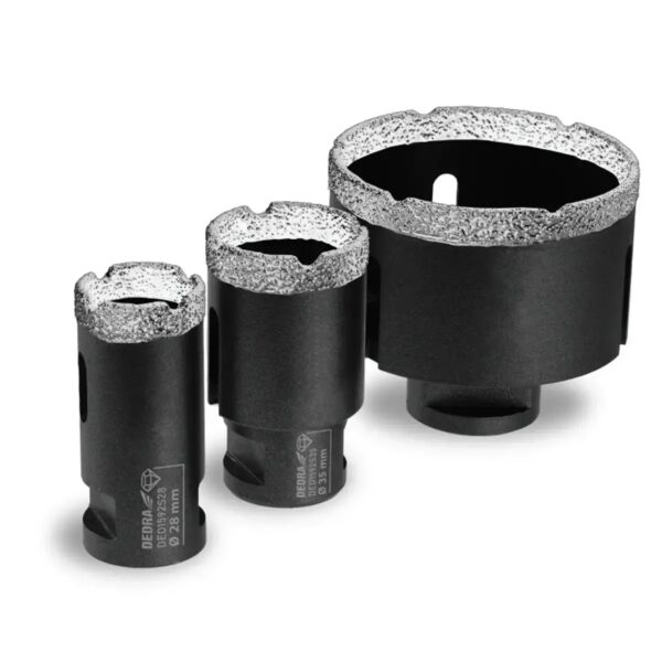 Set 3 carote diamantate M14 28-68 mm pentru lucru curat