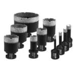 Set 10 carote diamantate M14 6-68 mm cu ghidaj pentru lucru curat
