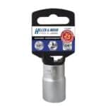 Cheie tubulară 6 puncte 1/2" 25 mm CrV pentru prindere sigură