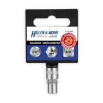 Tubulară 6 puncte CrV 13 mm cu prindere 1/4" pentru service DEDRA
