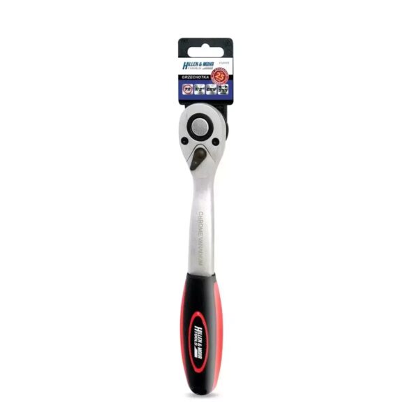 Clichet îndoit Hillen & Mohr 1/2", 72 dinți, Oțel CrV 6140, 255mm