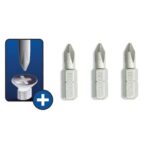 Capete șurubelniță Phillips Dedra PH0x25mm, set 3 bucăți