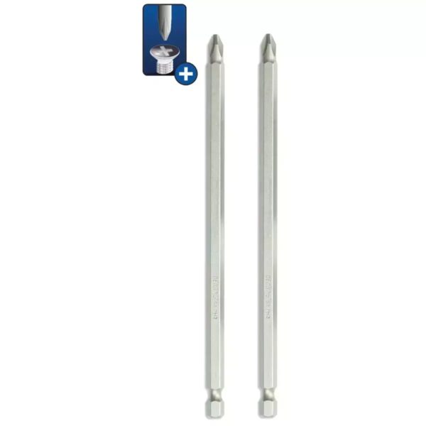 Capete șurubelniță Phillips Dedra PH2x150mm, set 2 bucăți