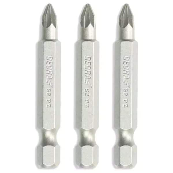 Set capete șurubelniță Pozidriv Dedra PZ1/2/3x50mm, blister