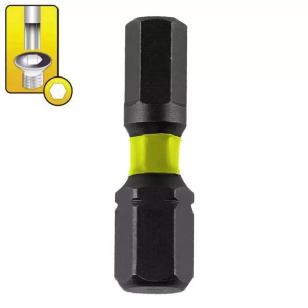 Biți de impact Hex H5x25 mm, set 2 bucăți DEDRA