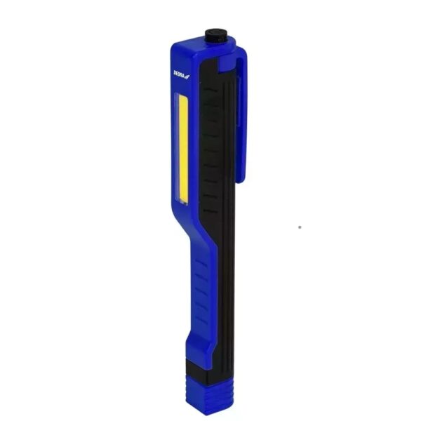 Lanternă pen COB LED 3W, 250 lm, cu magnet integrat și baterii AAA