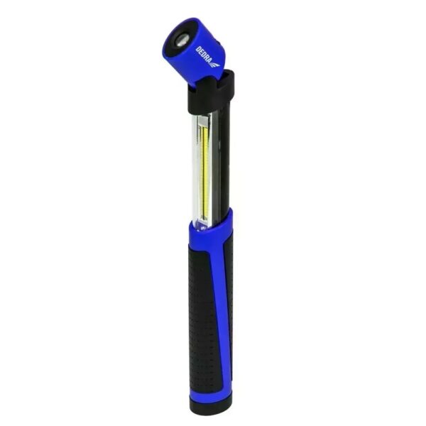 Lanternă telescopică COB + LED, 150 lm, cu magnet și baterii