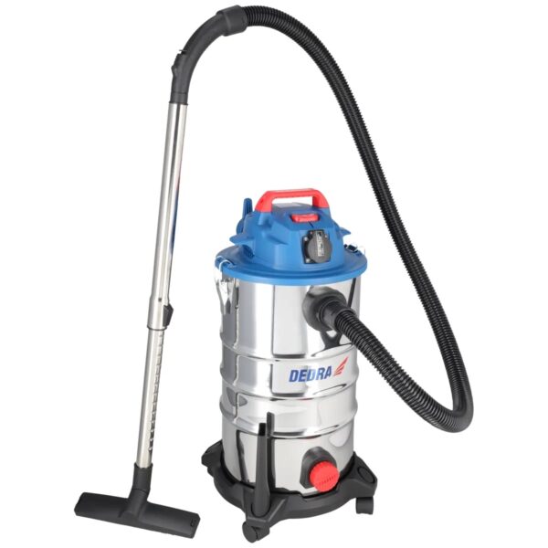 Aspirator atelier 1400W, 30L, uscat/umed, cu priză 2kW DEDRA