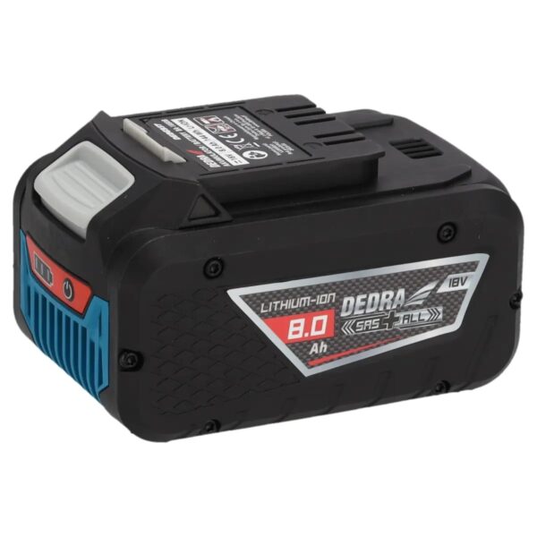 Acumulator Li-Ion 18V 8,0 Ah SAS+ALL cu autonomie mare DEDRA