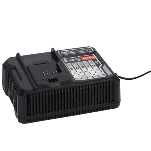 Încărcător rapid 18V 8A SAS+ALL cu ventilator și LED DEDRA