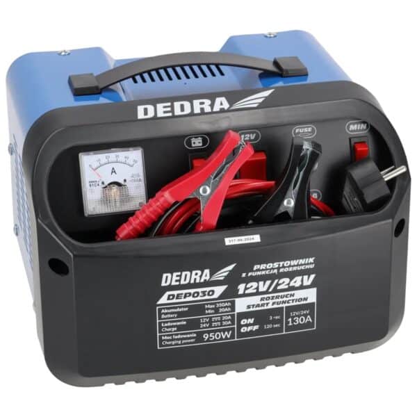 Redresor cu funcție pornire Dedra DEP030, 12/24V, 20-350Ah, 950W