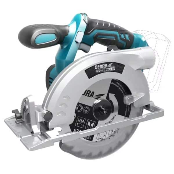 Fierăstrău circular 18V DEDRA cu disc 165 mm pentru lemn