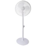 Ventilator cu picior 16" alb, 40W, 3 viteze și oscilație