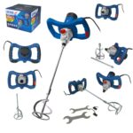 Mixer electric DEDRA 1300W pentru vopsea și mortar, 2 viteze