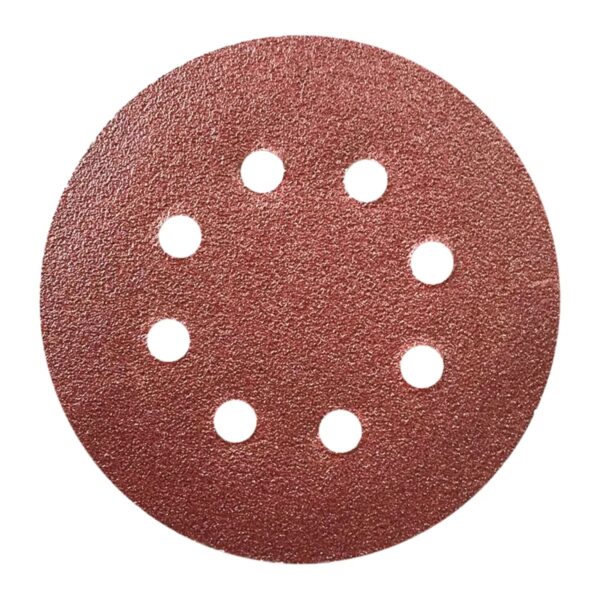 Hârtie abrazivă 125 mm P180 cu velcro, set 5 buc. pentru șlefuit