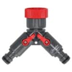 Conector dublu pentru robinet 1/2"-3/4" cu reglaj debit, vrac