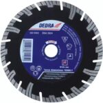 Disc diamantat segmentat 230 mm pentru ceramică și piatră DEDRA