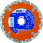 Disc diamantat super 230 mm pentru beton armat și piatră DEDRA