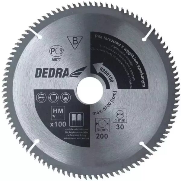 Pânză circulară cu carburi pentru lemn 300x100x30 mm, tăiere curată
