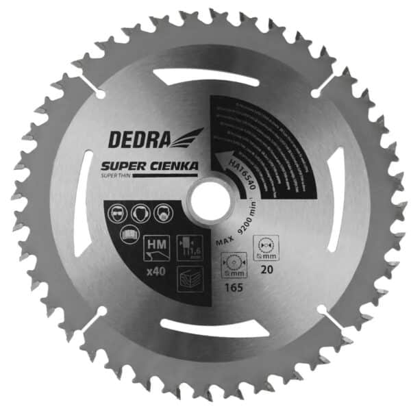 Pânză circulară pentru lemn SUPER THIN 185x20 mm, 24 dinți