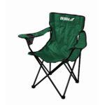 Scaun camping pliabil 50x50x80 cm cu spătar și suport pahar