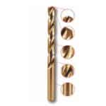 Set 3 burghie cobalt HSS 1x34 mm pentru metal, DIN338, precizie bună
