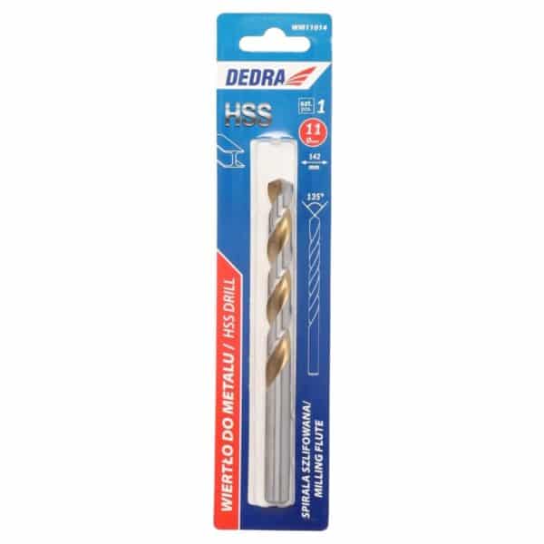 Burghiu HSS 13x151 mm pentru metal, DIN338, precizie bună DEDRA