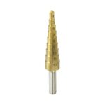 Burghiu treptat HSS TiN 4-12 mm pentru metal, găurire precisă