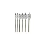 Set 6 burghie plate pentru lemn Dedra WDAS06, 10-25mm, HEX
