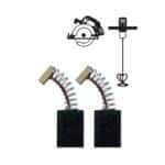 Set 2 perii electrografit 10,8x6,4x15 mm pentru scule DEDRA compatibile